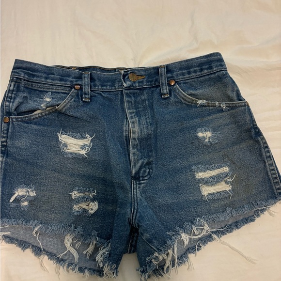 Vintage wrangler denim shorts - Picture 2 of 2